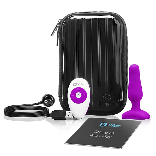 Анальный стимулятор B-Vibe Novice Plug Fuchsia