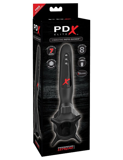 Вибростимулятор для головки PDX Elite Vibrating Roto-Sucker