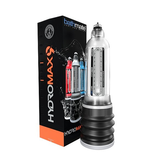 Водяная вакуумная помпа Bathmate HYDROMAX-9, 21 см, прозрачная