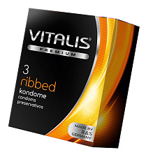 Vitalis Premium Ribbed латексные ребристые презервативы премиум качества
