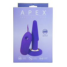 Анальная пробка с вибрацией Apex, фиолетовая S
