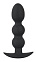 Черные анальные шарики Heavy Beads из силикона