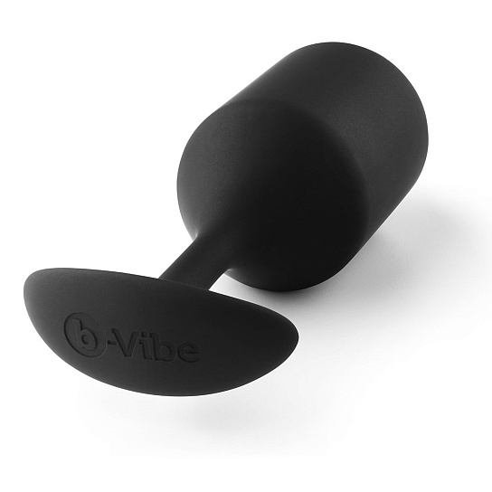 Черный анальный плаг B-vibe Snug Plug 4
