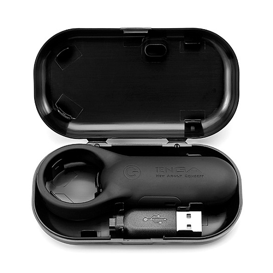 Tenga Smart Vibe Эрекционное кольцо, черное