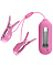Виброзажимы для сосков с электростимуляцией Baile Pretty Love, розовые