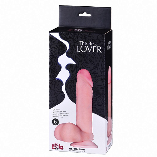 Фаллоимитатор из гипоаллергенного материала Ultra Skin BEST LOVER, 15 см