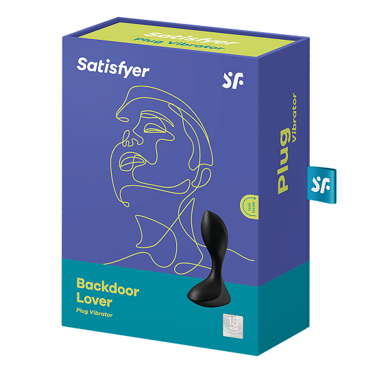 Анальная пробка с вибрацией Satisfyer Backdoor Lover, черная