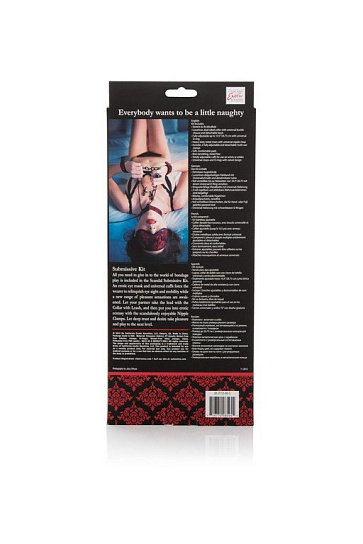 Эротический набор из ошейника и наручников Submissive Kit
