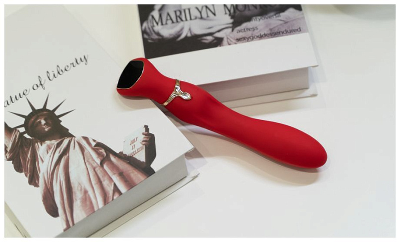 Красивый вибростимулятор Viotec MIRACLE CHANCE, красный