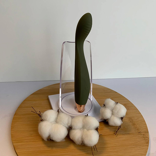 Вибратор для точки G с гибкой головкой Magic Vibe, зеленый