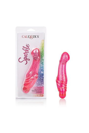 Необычный женский гелевый вибратор Sparkle G Glitz-Pink
