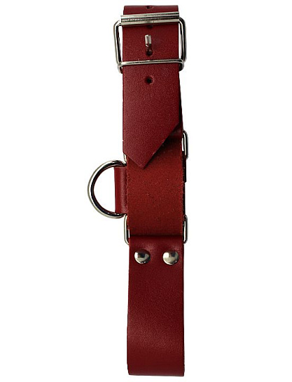 Наручники с полукольцом универсального размера, красные