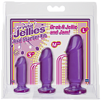 Набор из трех анальных стимуляторов Anal Trainer Kit, фиолетовый