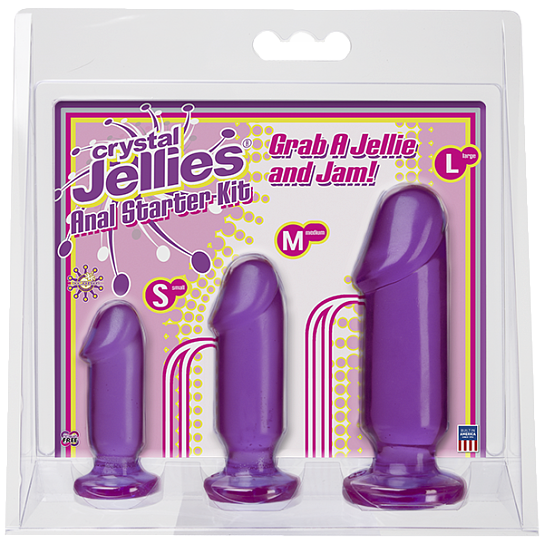 Набор из трех анальных стимуляторов Anal Trainer Kit, фиолетовый