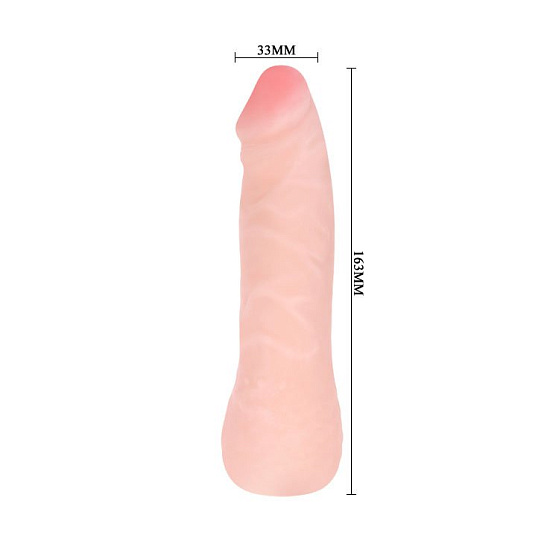 Пенис рельефный Sextoy, телесный 16,3 см