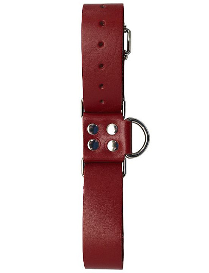 Наручники с полукольцом универсального размера, красные