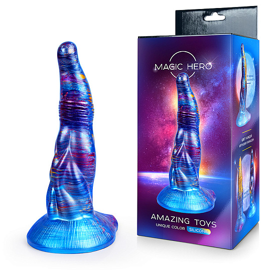 Нереалистичный большой фаллоимитатор Magic Hero, 23 см