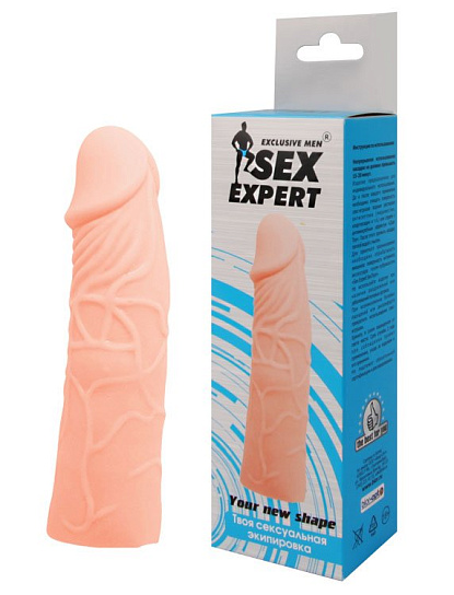 Реалистичная насадка на член Sex Expert L-75