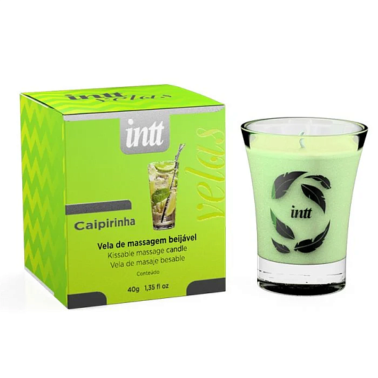 Массажная аромасвеча Intt Kissable Candle, кайпиринья, 40 г