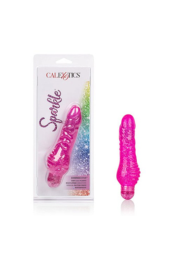 Классический вибратор Sparkle Shimmer Stud-Pink