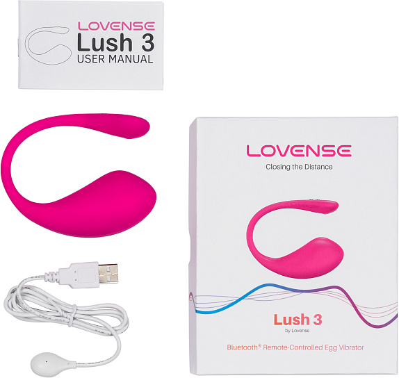 Виброяйцо с управлением с мобильного телефона Lovense Lush 3 Виброяйцо с управлением с мобильного телефона Lovense Lush 3