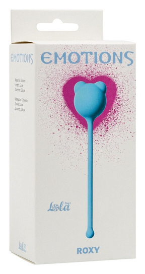 Вагинальные шарики Roxy для тренировки мышц со шнуром, голубые