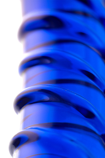 Синий стеклянным фаллос DILDO, 18 см