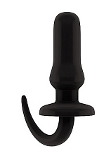 Резиновая анальная пробка Sono №13, диаметр 4.5 см, черная