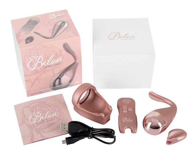 Вибропуля со стимулятором клитора Belou