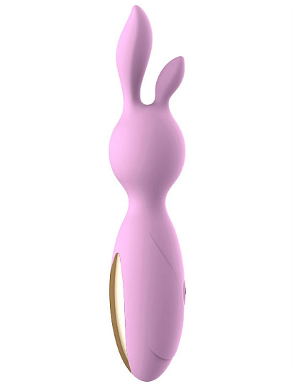 Мини-вибратор Emily с ушками, розовый