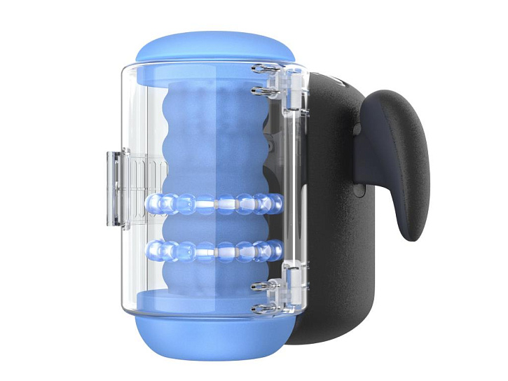 Мастурбатор Amovibe Black Knight Massaging Beads с вращением бусин