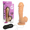 Реалистичный вибратор с выносным пультом, 15 см, телесный