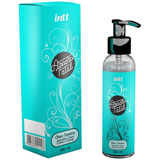 Массажный гель Intt Atracao Fatal, сладкая вата, 120 мл