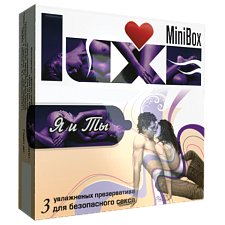 Упаковка текстурированных презервативов от Luxe - Mini Box Я и Ты