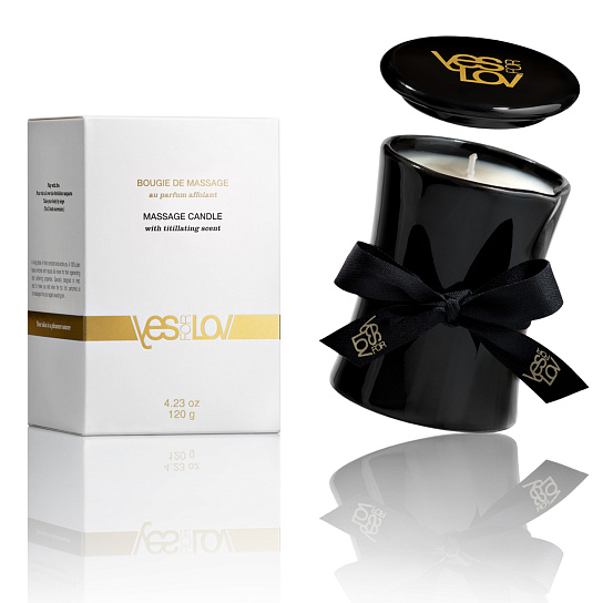 Массажная ароматическая свеча YesforLove Titillating, 120 мл