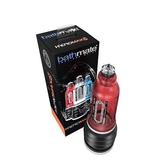 Гидропомпа для мужчин Hydromax-5, 8-12 см, красная