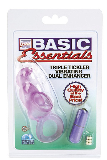Стимулирующая насадка -кольцо с вибрацией Basic Essentials