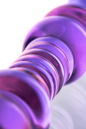 Рельефный стеклянный фаллоимитатор Sexus Glass 22,8 см