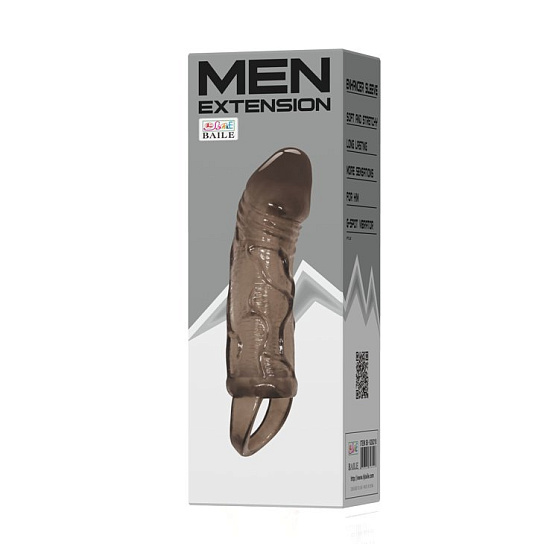 Увеличивающая рельефная насадка на член Men Extension