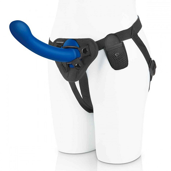 Страпон с пультом управления Pegasus 8 Remote Control, синий