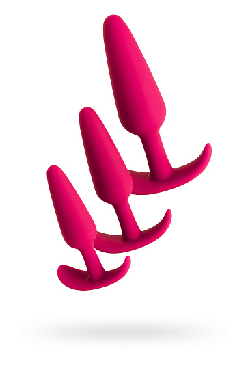 Набор розовых анальных втулок TOYFA POPO Pleasure