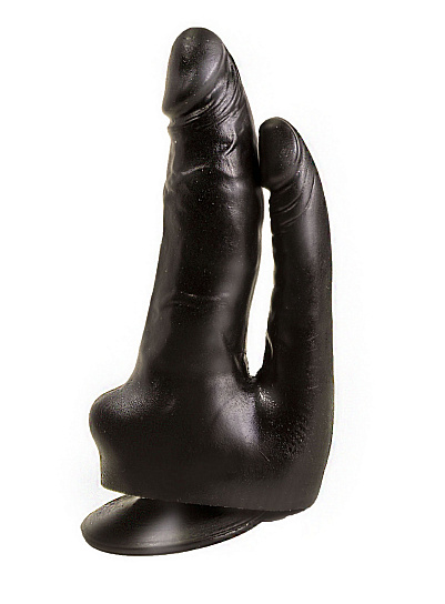 Двойной реалистичный фаллоимитатор с присоской Биоклон, 17 см