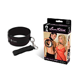 Широкий неопреновый ошейник черного цвета Lux Fetish
