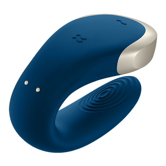 Вибратор для пар Satisfyer Double Love, голубой