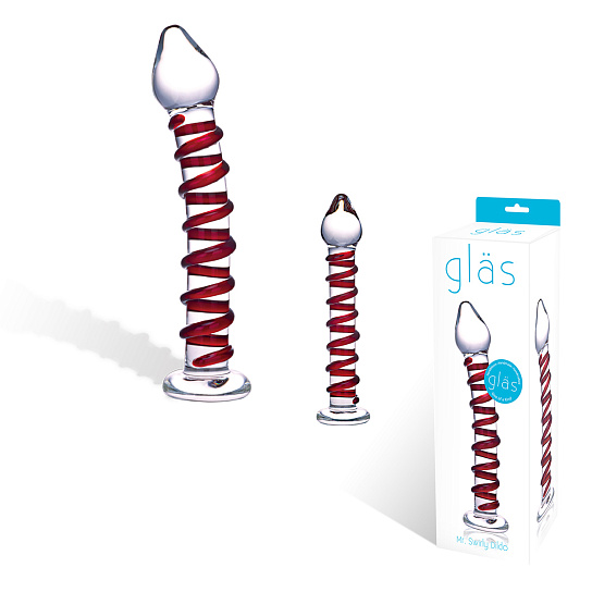 Прозрачный имитатор ручной работы Mr. SWIRLY, 20 см