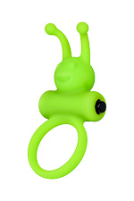 Эрекционное виброкольцо A-Toys by Toyfa Flik, зеленый