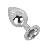 Большой плаг из стали с серым кристаллом