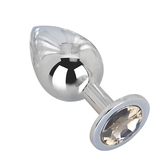 Большой плаг из стали с серым кристаллом