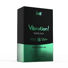 Возбуждающий гель с эффектом вибрации Intt Cosmetics Ganjah, 15 мл