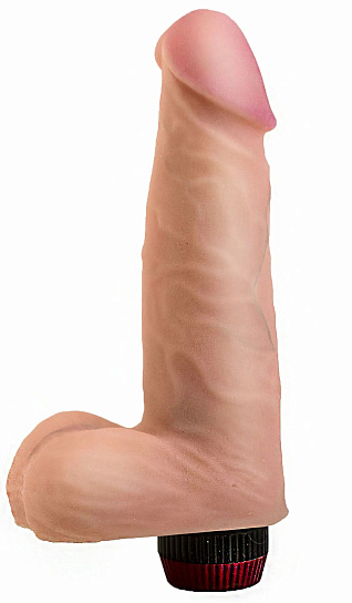 Вибромассажер с большой мошонкой LoveToy, 14 см